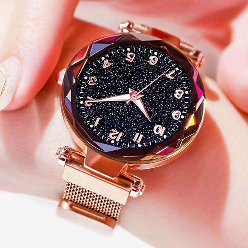 Luxury Watch Moon Phase - Luxury Women Watches Magnetic Starry Sky