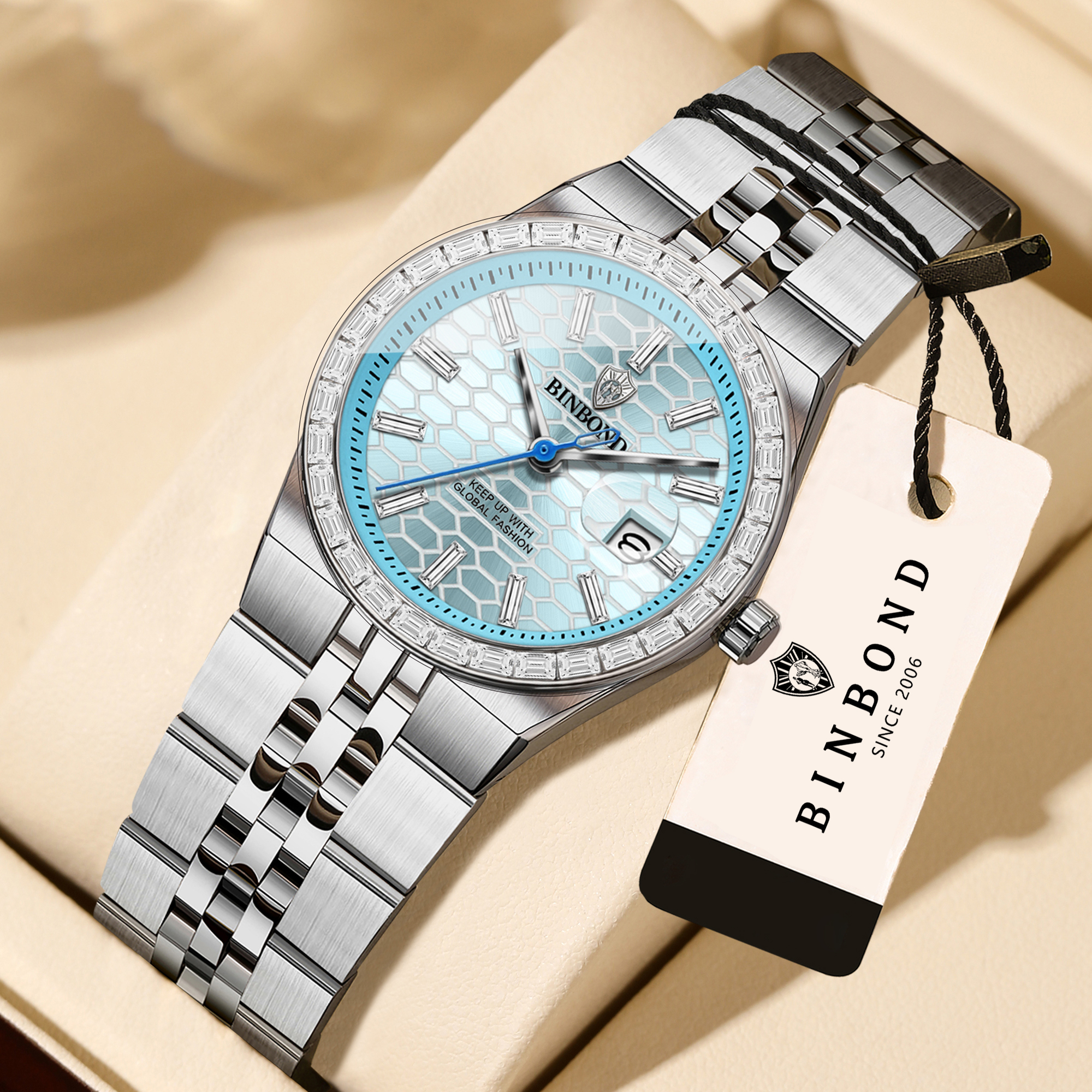 Luxury Watch For Girls - BINBOND ladies casual accurate quartz wristwatches