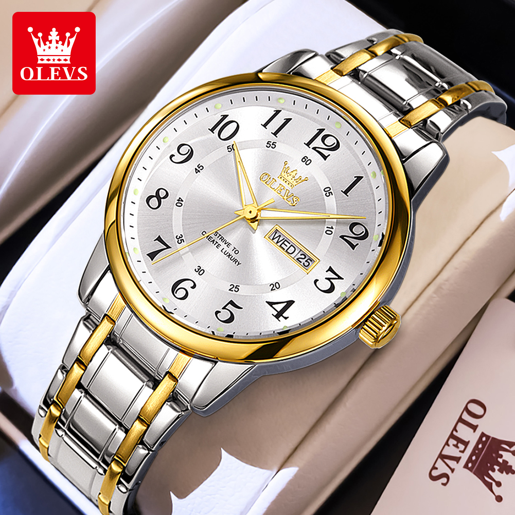 Luxury Watch With Arabic Numerals - OLEVS Casual fashion men's watches Arabic