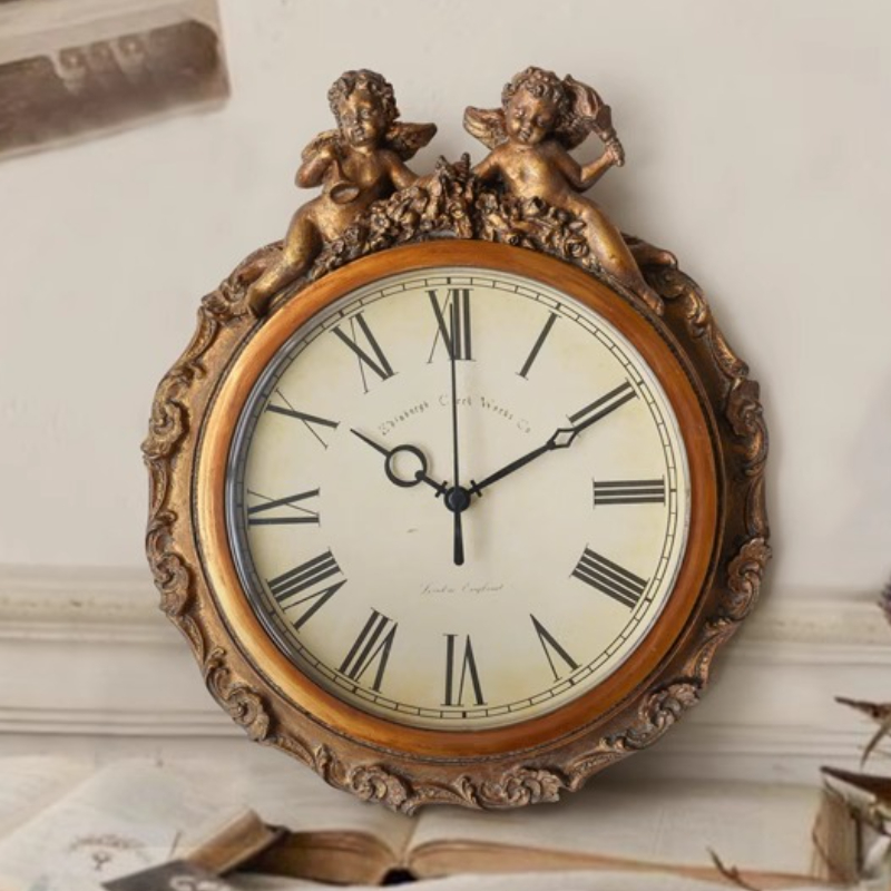 Table Watch Luxury - Resin Wall Clock Retro Table Clocks