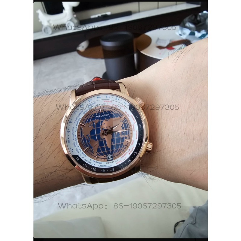 Luxury Watch In The World - AGELOCER Original World Time Luxury Gold