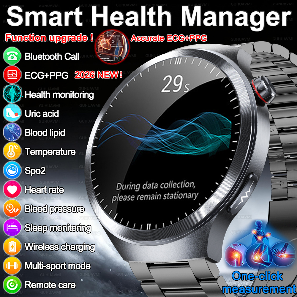 Gmt Dual Timezone Watch - 2026 New Monitor Grade NFC Smart