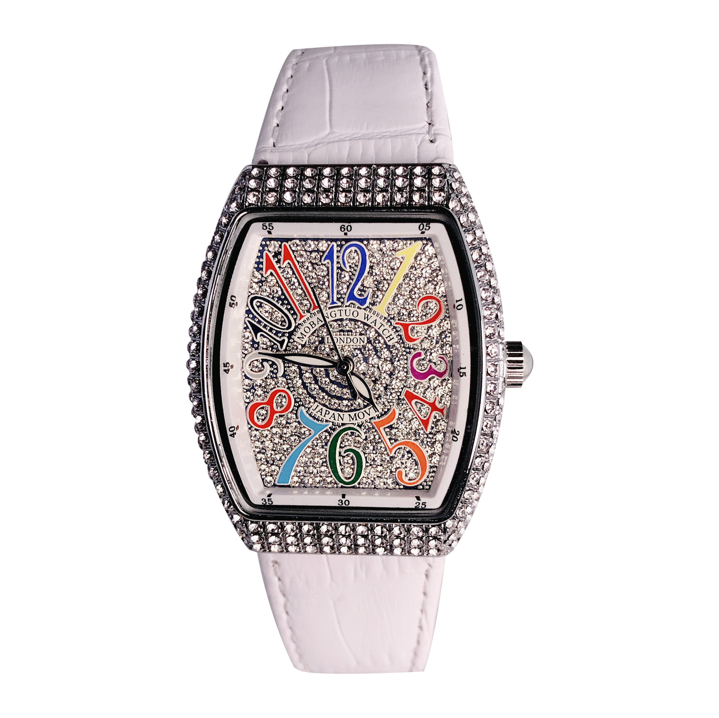 Luxury Watch With Arabic Numerals - Luxury Tonneau Quartz Ladies Watch Full