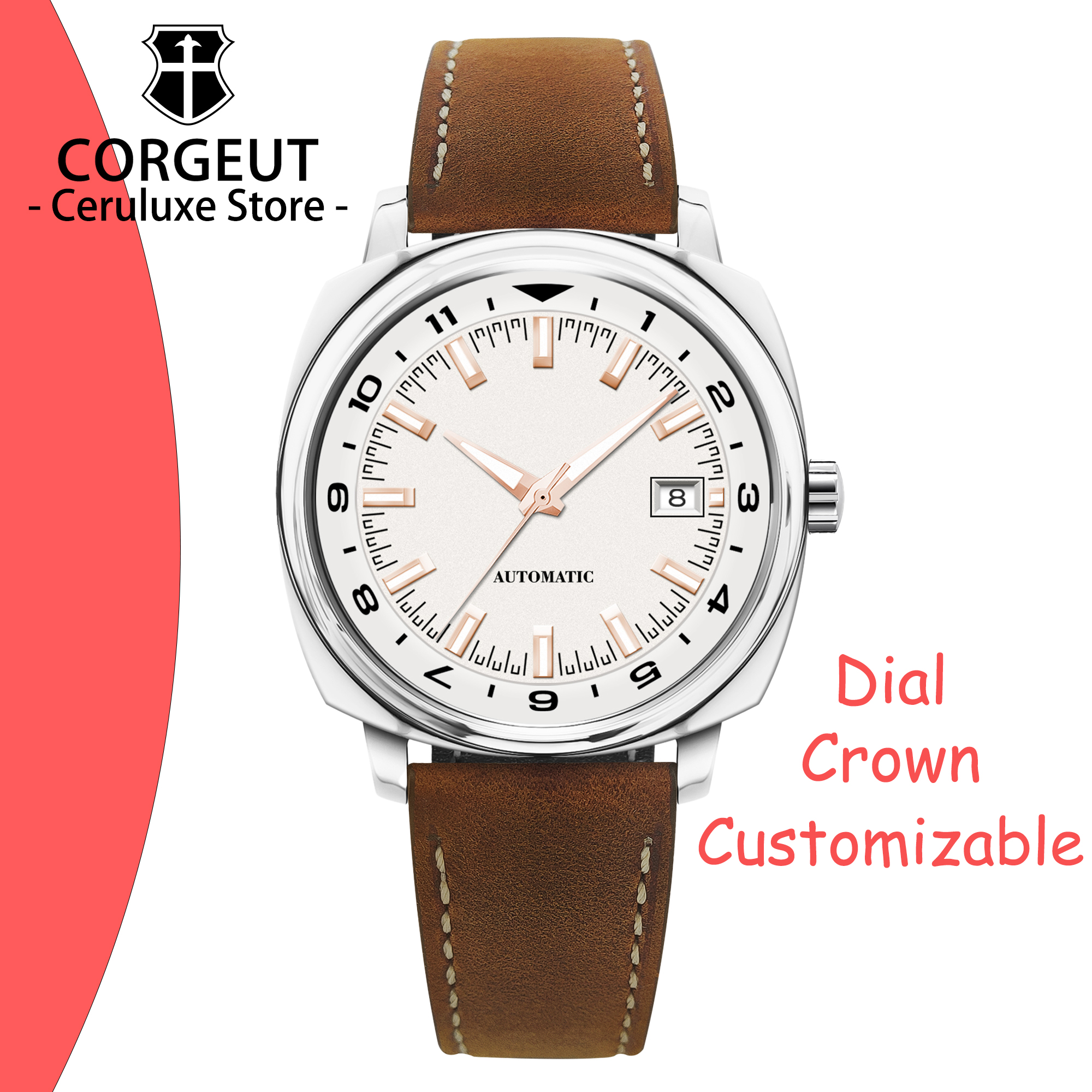Luxury Watch Safe - CUSTOM 42MM Stainless Steel Sapphire Glass