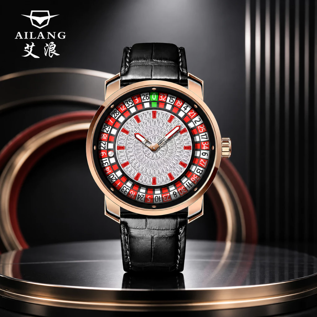 Table Watch Luxury - AILANG Fashionable and noble red Top