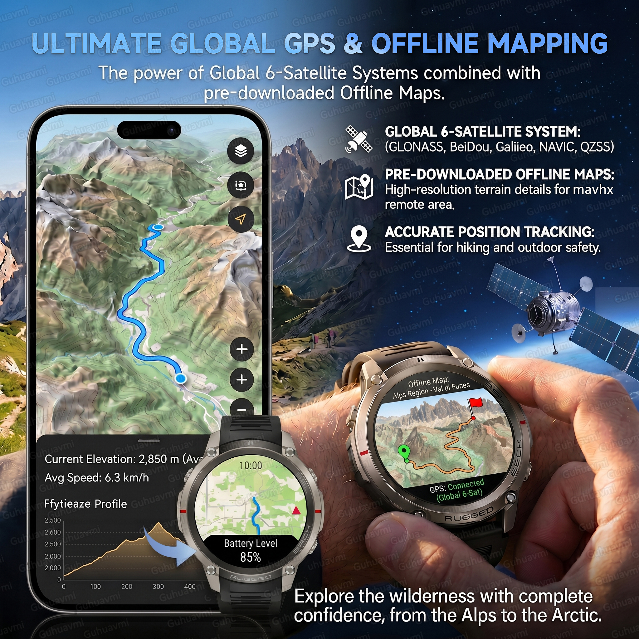 2026 New GPS Smartwatch for Me - Gmt Dual Timezone Watch ulasan dan harga