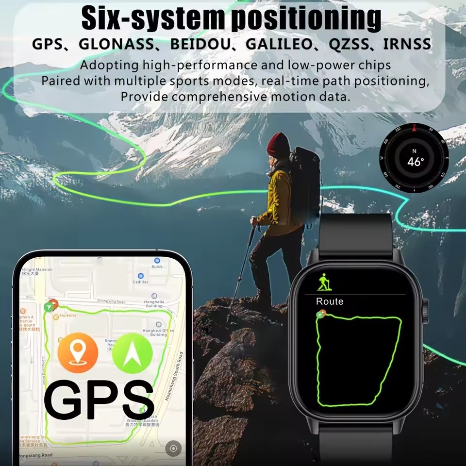 2025 New Outdoor Military GPS  - Gmt Dual Timezone Watch ulasan dan harga