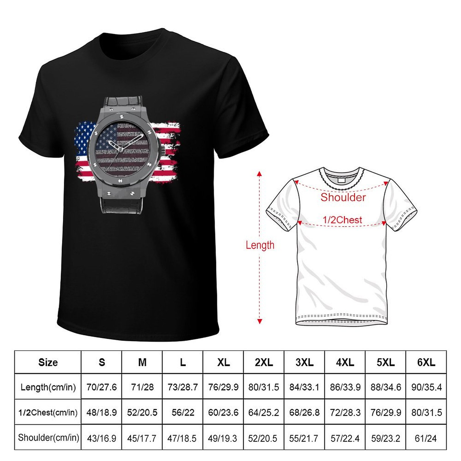 LUXURY WATCH DRAWING T-Shirt U - Luxury Watch Drawing ulasan dan harga