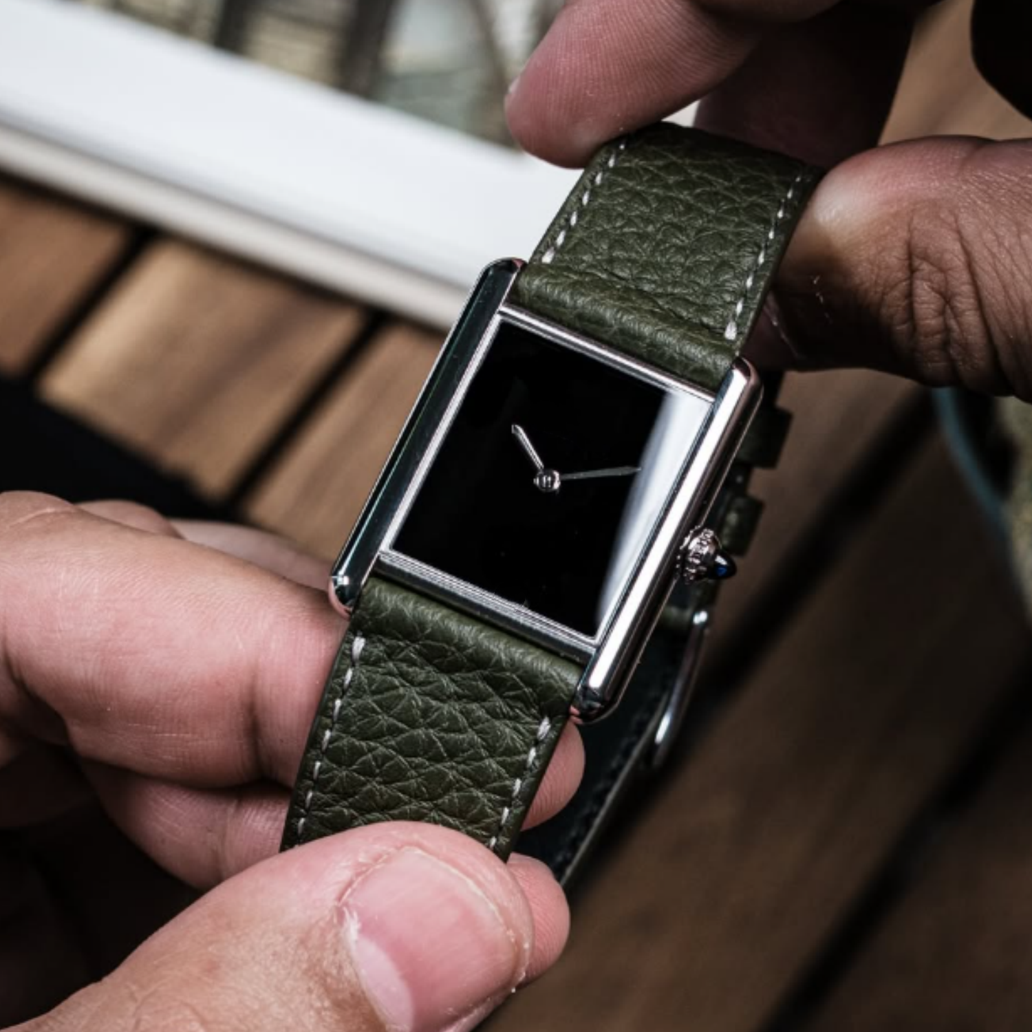 CILOA Black Square Tank Watch  - Luxury Watch All Black ulasan dan harga