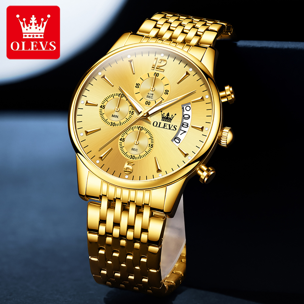 OLEVS luxury brand men's watch - Luxury Watch And Bracelet ulasan dan harga