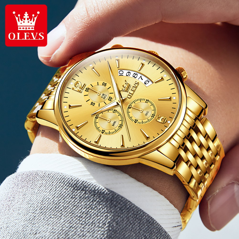 OLEVS luxury brand men's watch - Luxury Watch And Bracelet ulasan dan harga