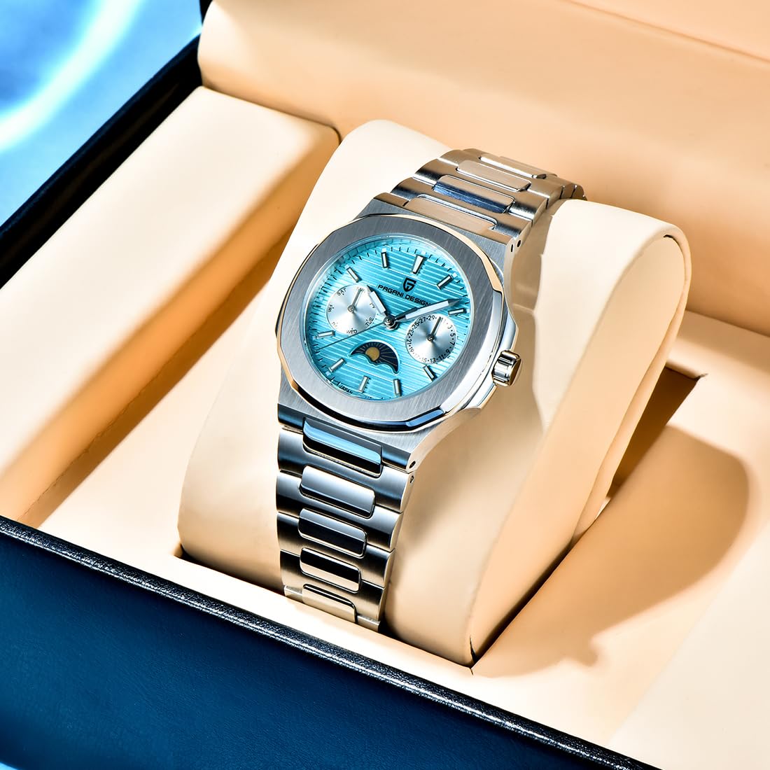 PAGANI DESIGN PD-1786 Quartz W - Luxury Watch Moon Phase ulasan dan harga