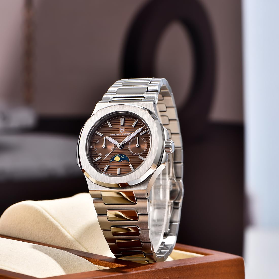 PAGANI DESIGN PD-1786 Quartz W - Luxury Watch Moon Phase ulasan dan harga
