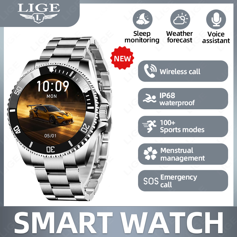 LIGE Business Smart Watch Men  - Luxury Watch In The World ulasan dan harga