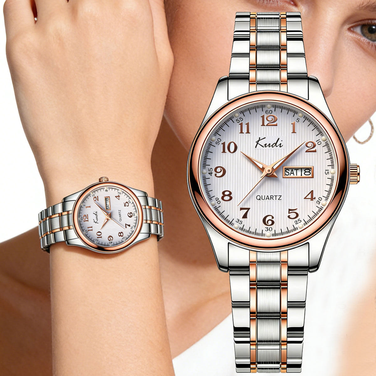 Business trend girls watch ste - Luxury Watch Moon Phase ulasan dan harga