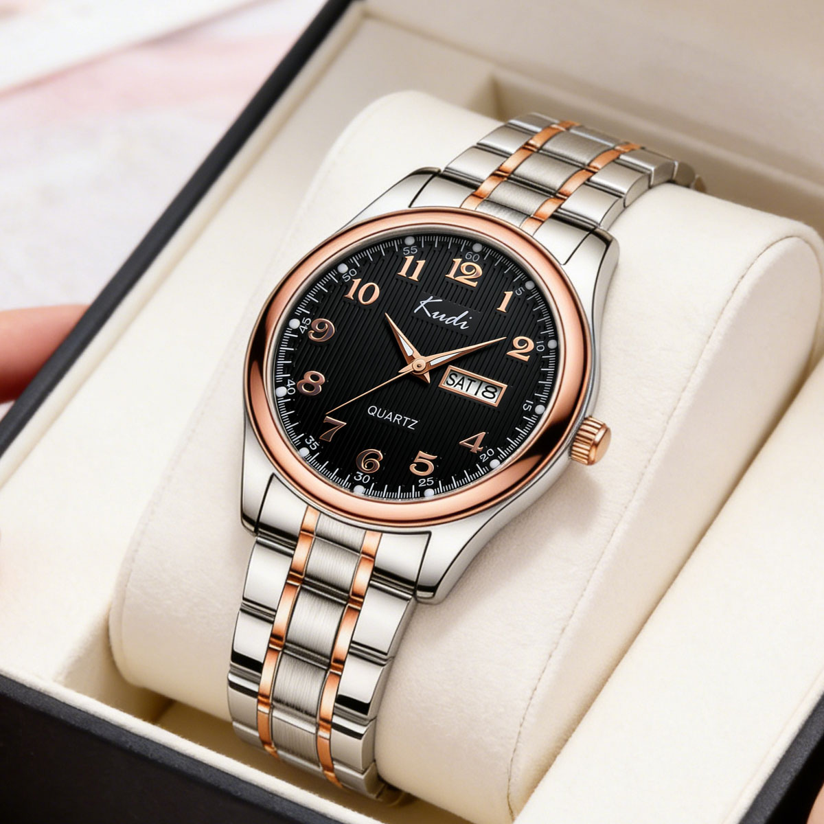 Business trend girls watch ste - Luxury Watch Moon Phase ulasan dan harga