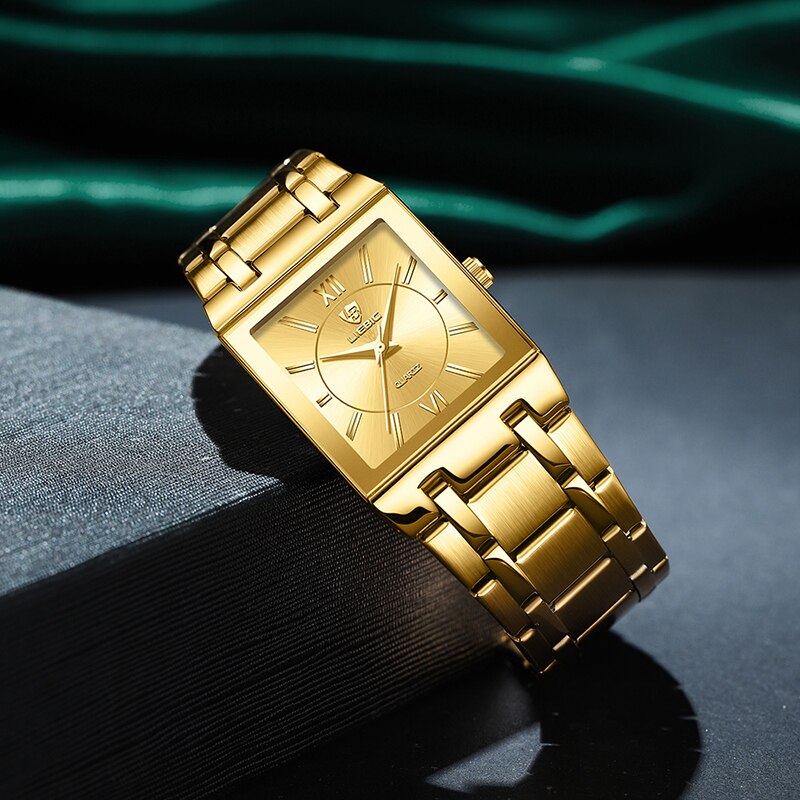 LiEBIG Luxury Golden Quartz Wr - Luxury Watch Safe ulasan dan harga