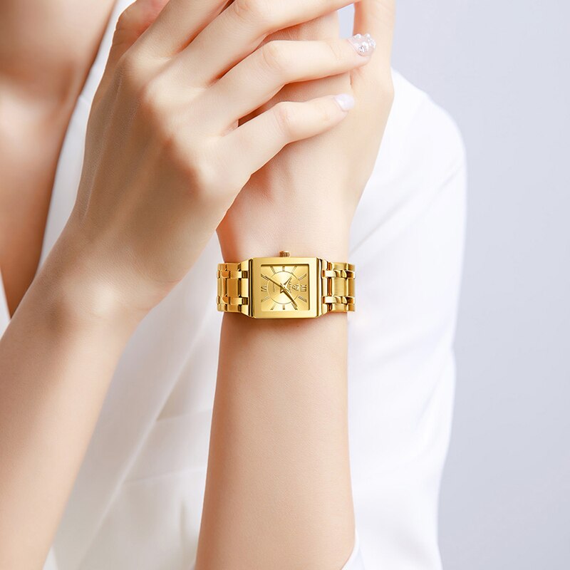 LiEBIG Luxury Golden Quartz Wr - Luxury Watch Safe ulasan dan harga