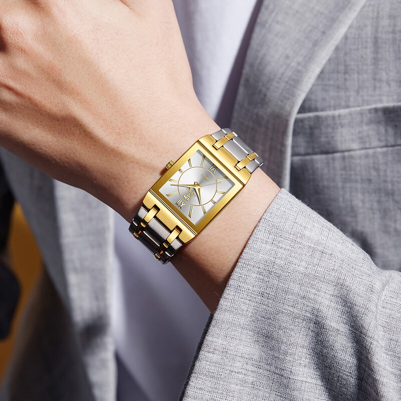 LiEBIG Luxury Golden Quartz Wr - Luxury Watch Safe ulasan dan harga