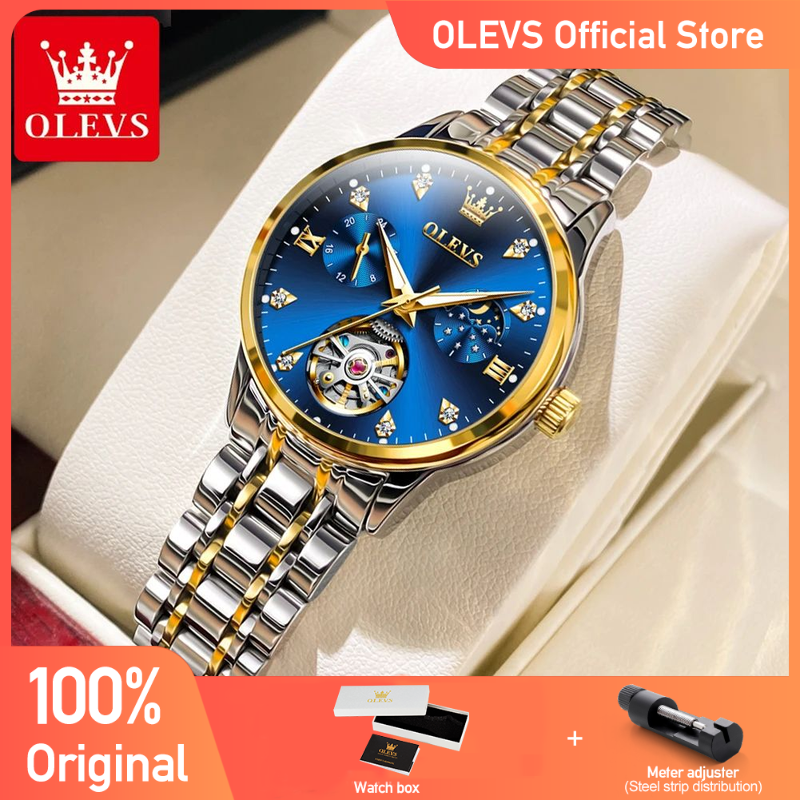 OLEVS Women's Watches Luxury T - Luxury Watch Moon Phase ulasan dan harga
