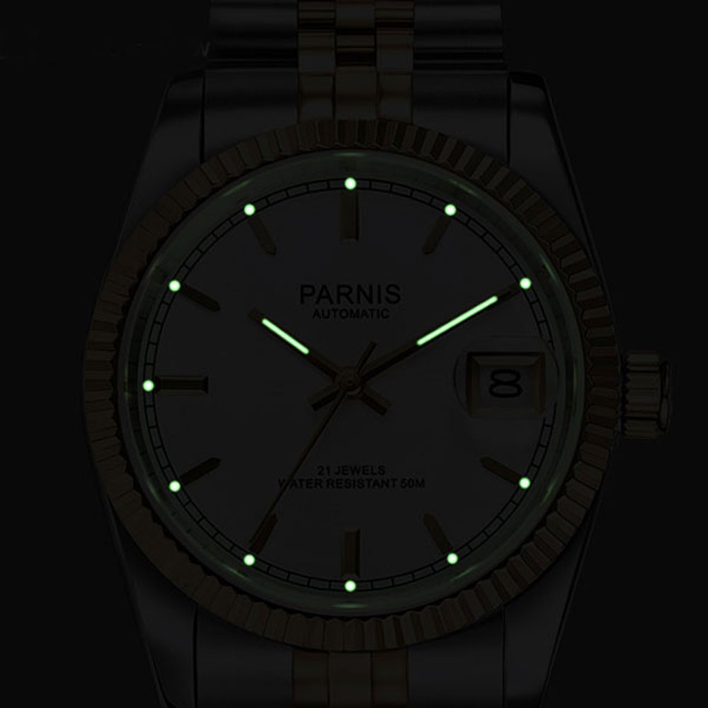 Parnis 36mm Mens Automatic Wat - Luxury Watch All Black ulasan dan harga