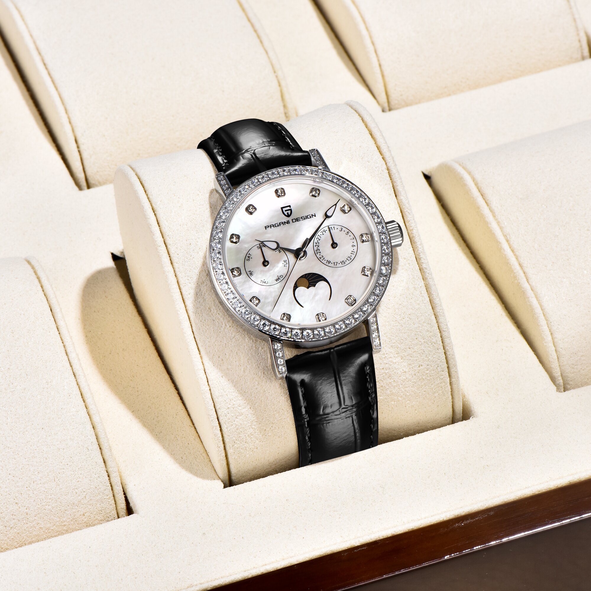 PAGANI DESIGN Elite Luxury Lad - Luxury Watch Moon Phase ulasan dan harga