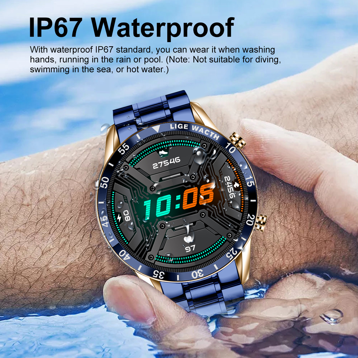 LIGE Smart Watch Men Fashion F - Luxury Watch In The World ulasan dan harga