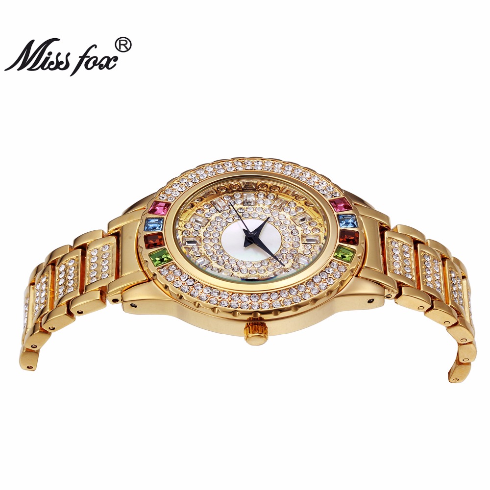 MISSFOX Ladies Gold Party Watc - Luxury Watch In China ulasan dan harga