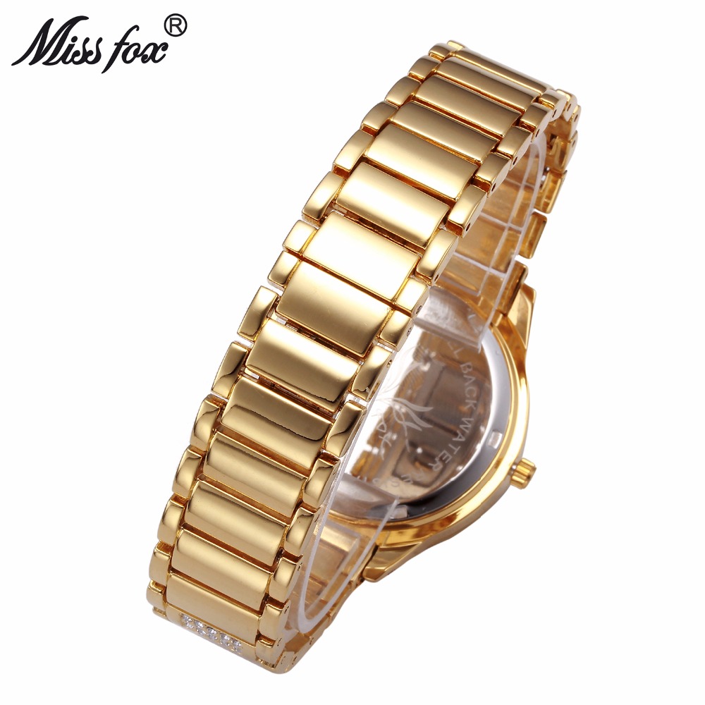 MISSFOX Ladies Gold Party Watc - Luxury Watch In China ulasan dan harga