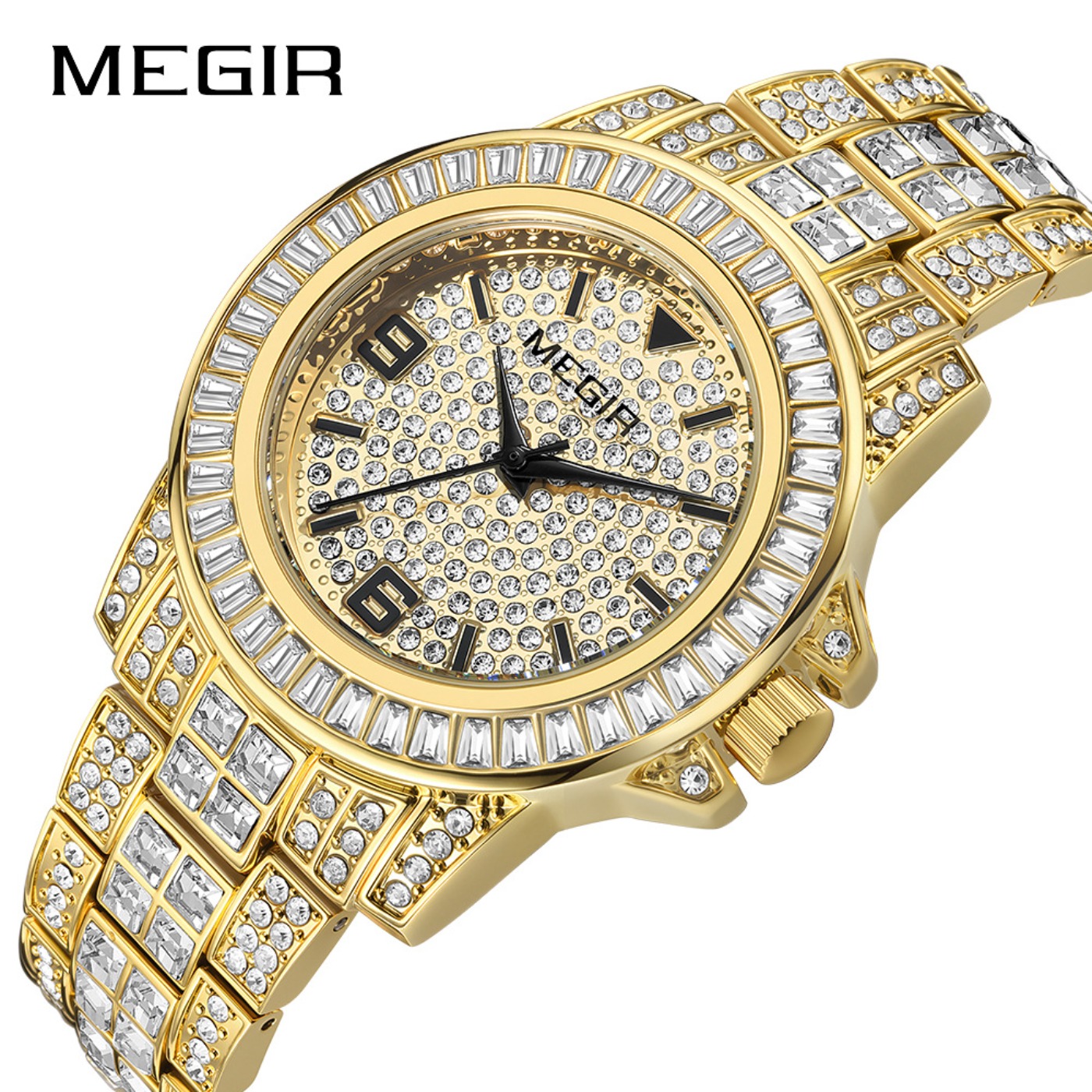 MEGIR Luxury Diamond Watches U - Luxury Watch And Bracelet ulasan dan harga
