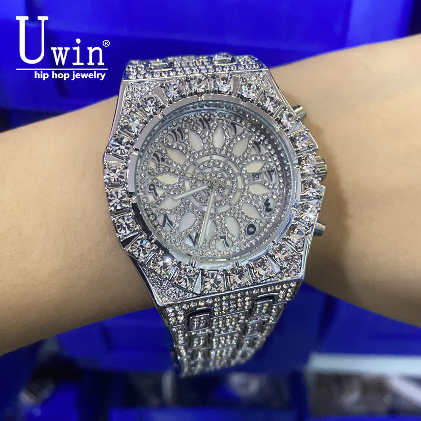 Uwin Luxury Full Paved Sunflow - Luxury Watch With Arabic Numerals ulasan dan harga