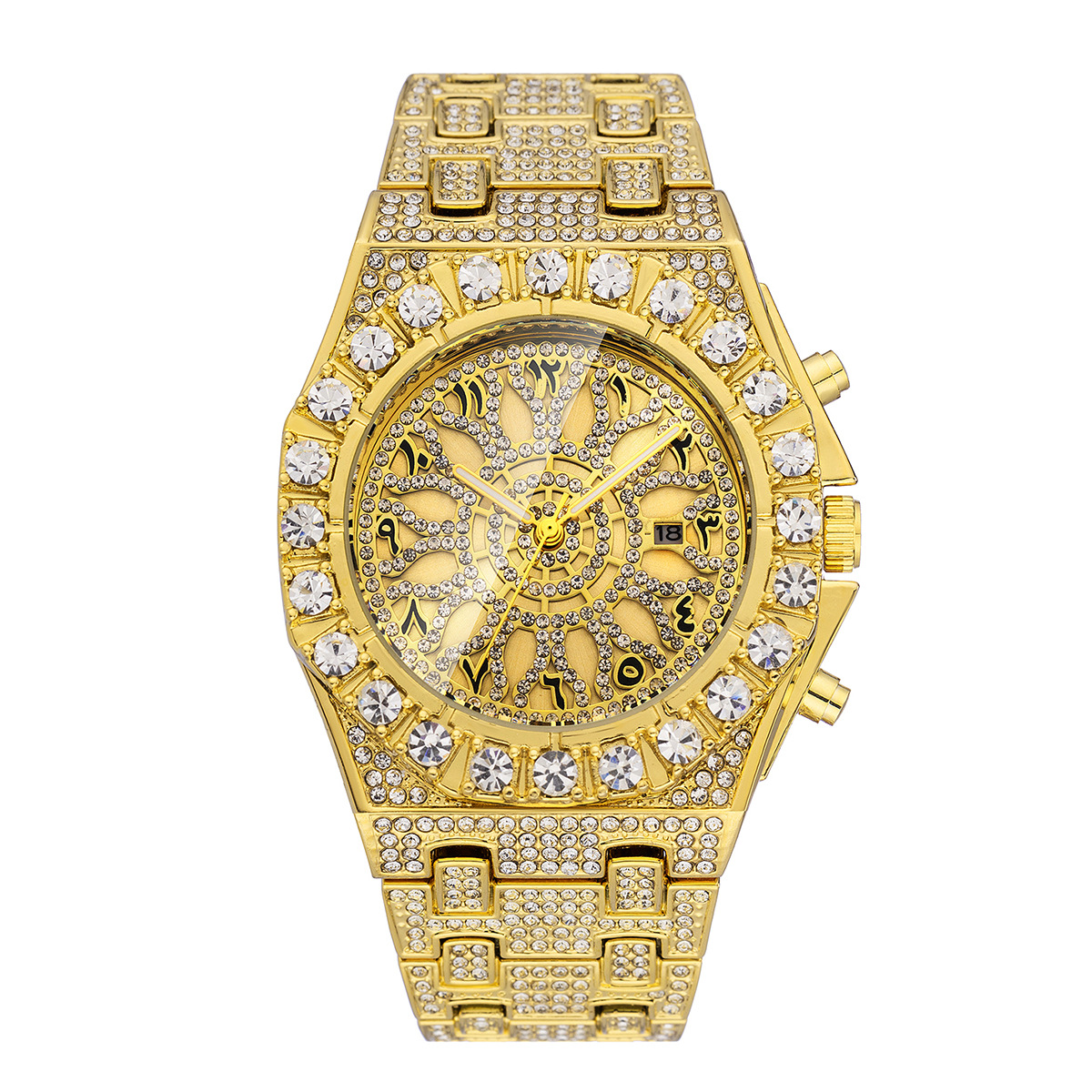 Uwin Luxury Full Paved Sunflow - Luxury Watch With Arabic Numerals ulasan dan harga