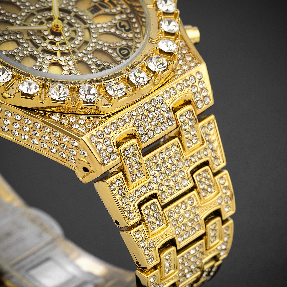Uwin Luxury Full Paved Sunflow - Luxury Watch With Arabic Numerals ulasan dan harga