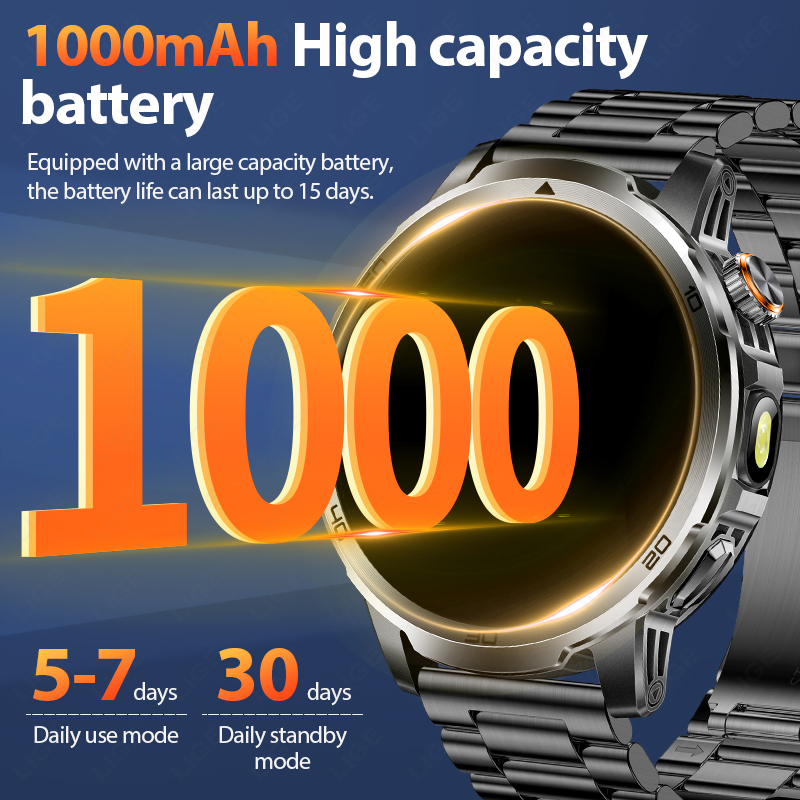 LIGE Military Grade 1000mAh Ba - Luxury Watch In The World ulasan dan harga