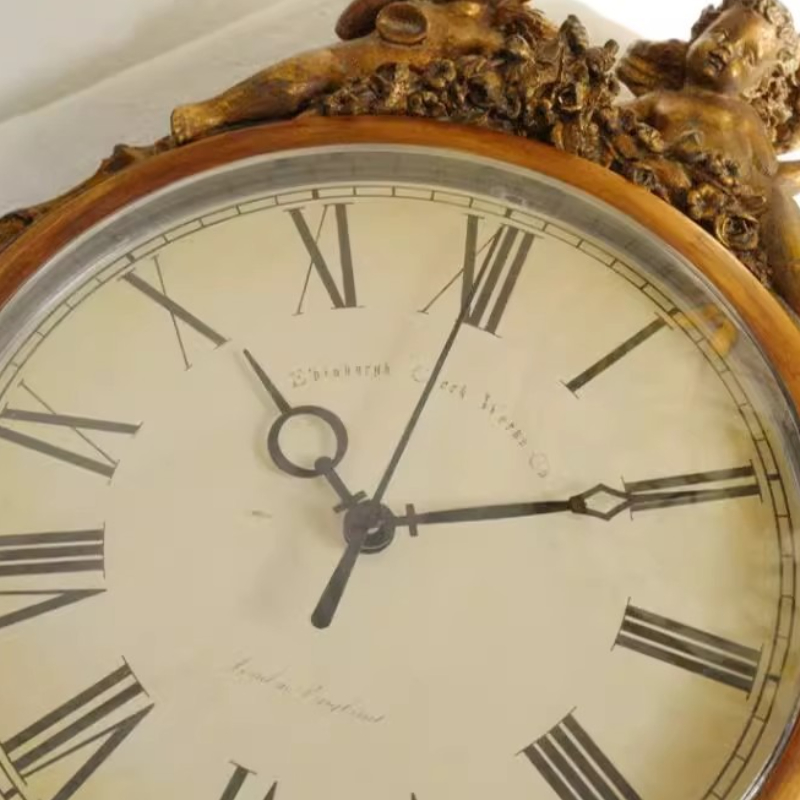 Resin Wall Clock Retro Table C - Table Watch Luxury ulasan dan harga