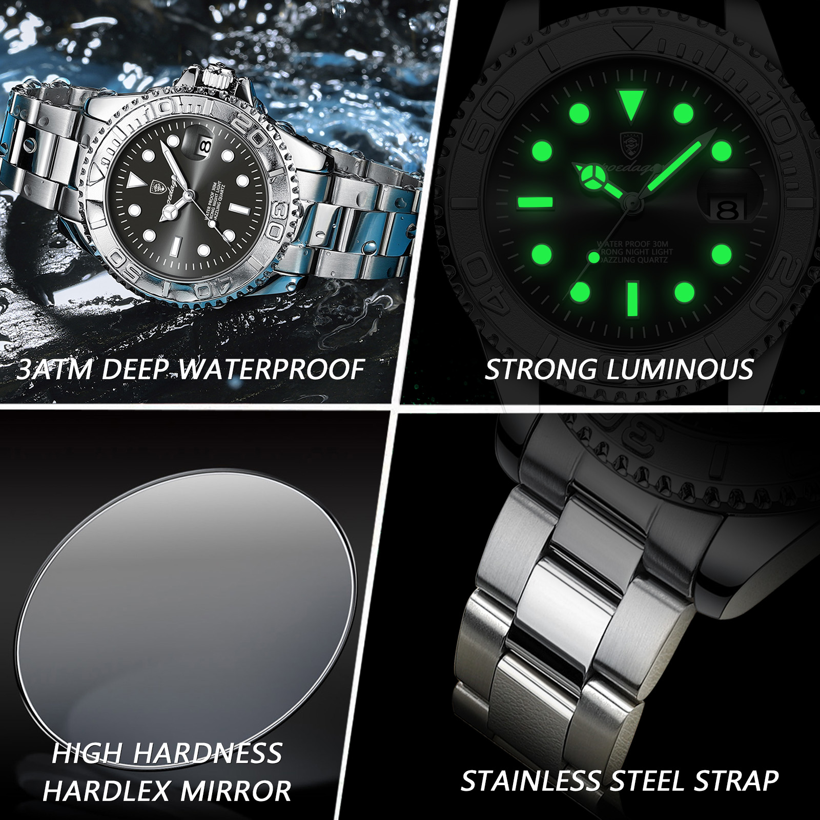 POEDAGAR Trendy Sport Man Watc - Luxury Watch And Bracelet ulasan dan harga