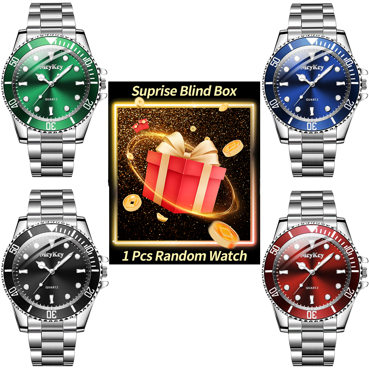 1PC Surprise Mystery Watch Bli - Luxury Watches ulasan dan harga