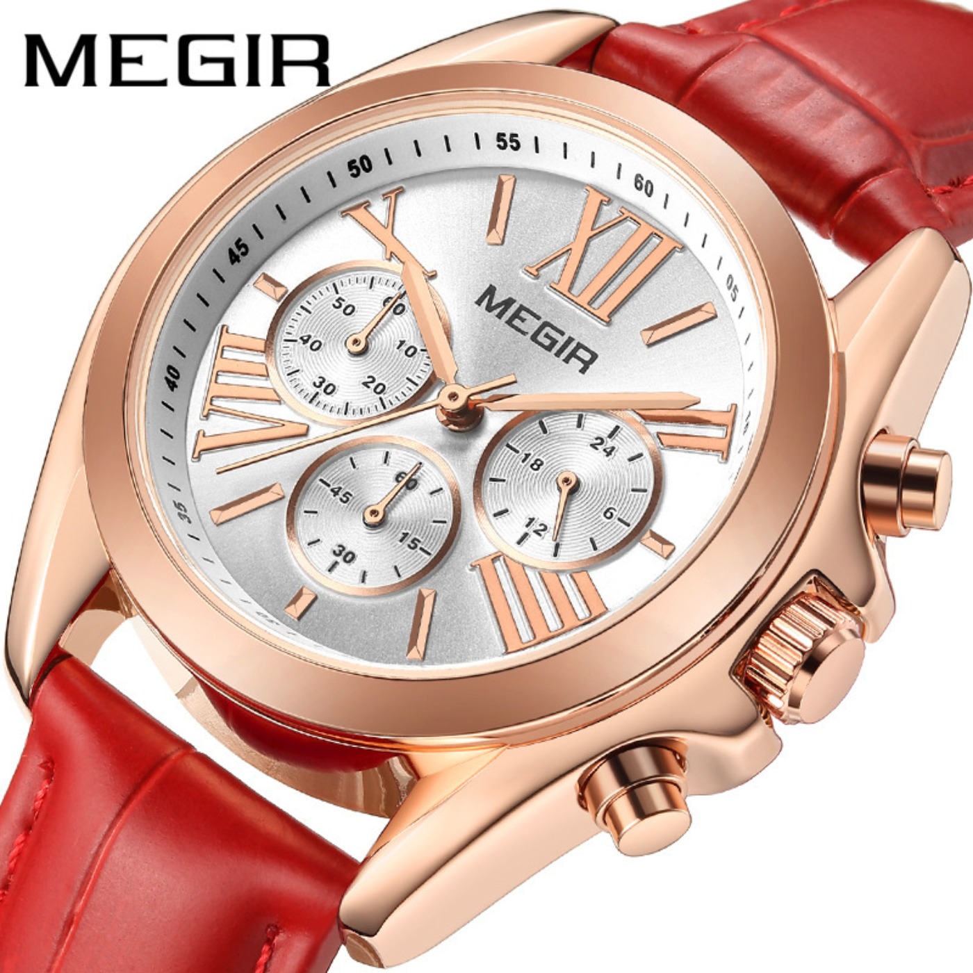 MEGIR New Luxury Leather Watch - Luxury Watches ulasan dan harga