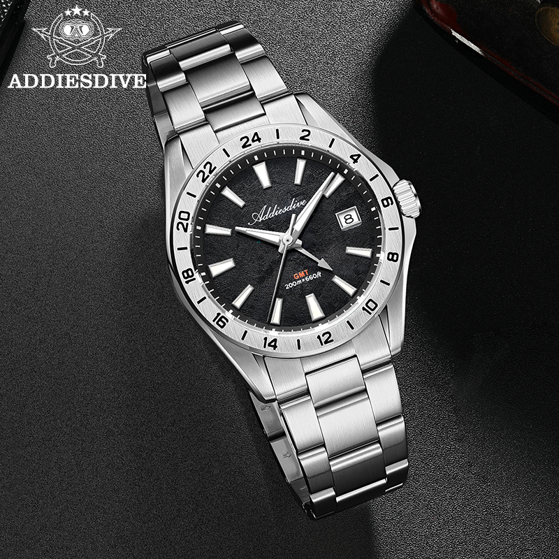 ADDIESDIVE Elegant Business Me - Gmt Dual Timezone Watch ulasan dan harga