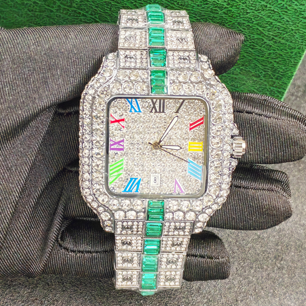 Black High Quality Hip Hop Ice - Luxury Watch All Black ulasan dan harga