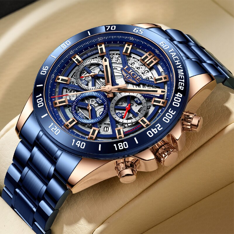 LIGE 2024 New Men Watch Top Br - Luxury Watch Magazine ulasan dan harga