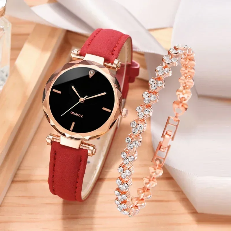 2PCS Set Luxury Watch Women Br - Luxury Watch For Girls ulasan dan harga