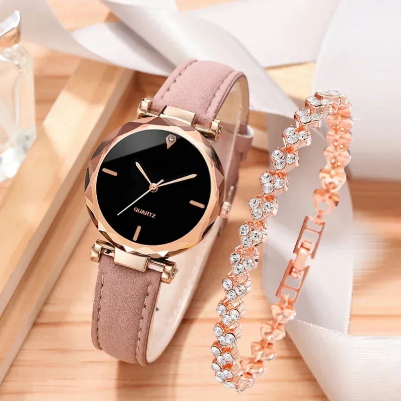 2PCS Set Luxury Watch Women Br - Luxury Watch For Girls ulasan dan harga