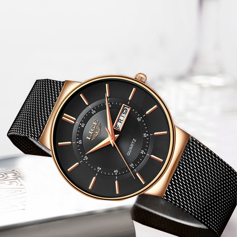 LIGE Women Watches Luxury Bran - Luxury Watch Safe ulasan dan harga