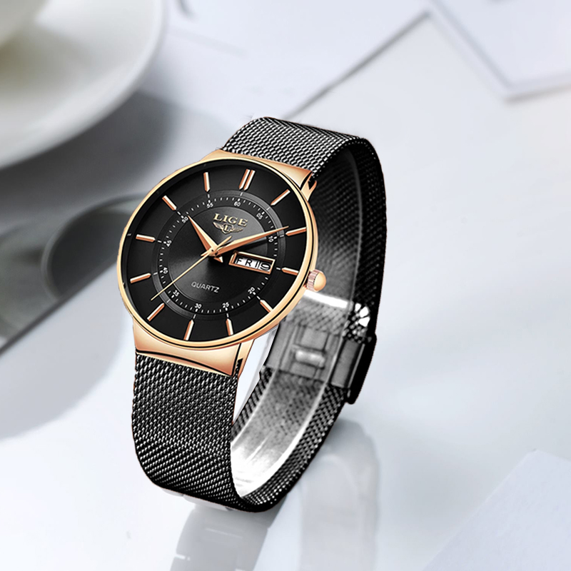 LIGE Women Watches Luxury Bran - Luxury Watch Safe ulasan dan harga