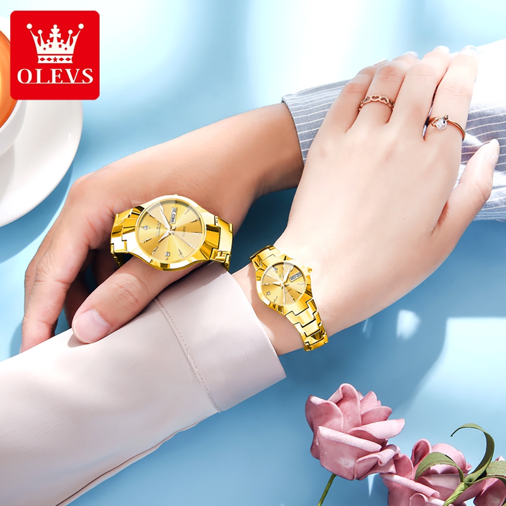 OLEVS TOP Brand Gold Watches f - Luxury Watch Magazine ulasan dan harga