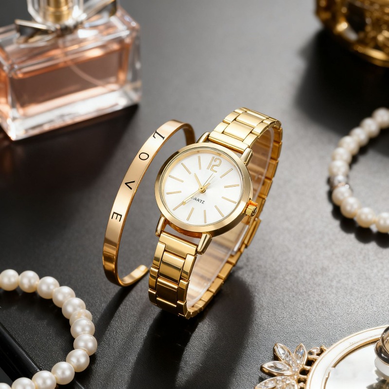2pcs Set Watch Luxury Women Si - Luxury Watch For Girls ulasan dan harga