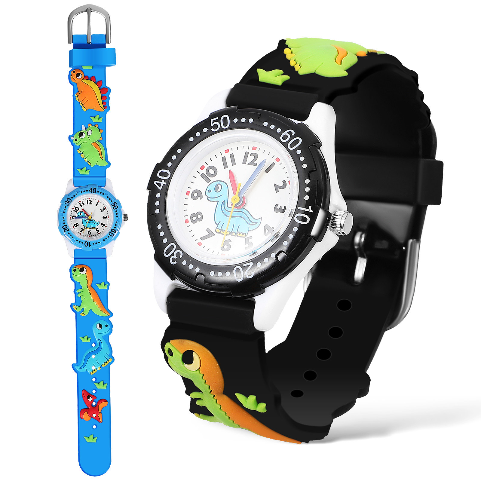 2Pcs Kids Waterproof Watches 3 - Luxury Watch With Arabic Numerals ulasan dan harga