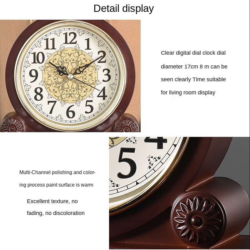Desktop Table Clock Retro Sile - Table Watch Luxury ulasan dan harga