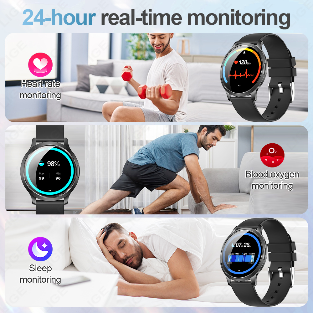 New LIGE Ultra-thin AMOLED HD  - Luxury Watch In The World ulasan dan harga